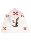 Chalice linen set, linen, cross embroidery (99H)