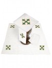 Chalice linen set, linen, cross embroidery (100H)