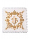 Chalice linen set, linen, wheat ear embroidery, IHS (103H)