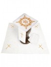 Chalice linen set, linen, wheat ear embroidery, IHS (103H)