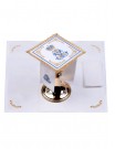 Chalice linen set, linen, Marian embroidery (106H)