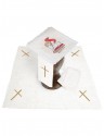 Chalice linen set, linen, Lamb embroidery (117H)