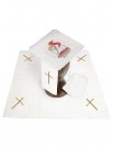 Chalice linen set, linen, Lamb embroidery (117H)