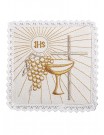 Chalice linen set, linen, cross embroidery and chalice (118H)
