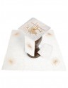 Chalice linen set, linen, cross embroidery and chalice (118H)