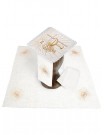 Chalice linen set, linen, cross embroidery and chalice (118H)