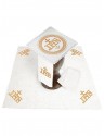 Chalice linen set, linen, IHS embroidery (119H)