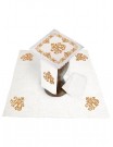 Chalice linen set, linen, IHS embroidery (122H)