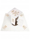 Chalice linen set, linen, Marian embroidery (123H)