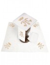 Chalice linen set, linen, Marian embroidery (123H)