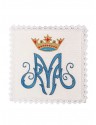 Chalice linen set, linen, Marian embroidery (126H)