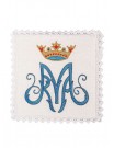 Chalice linen set, linen, Marian embroidery (126H)