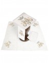 Chalice linen set, linen, Marian embroidery (127H)