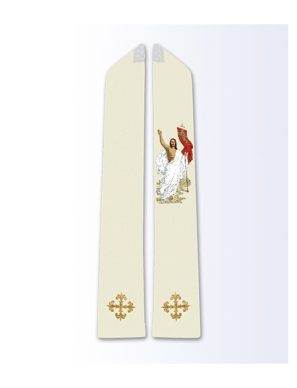 Estola con la imagen de Cristo Resucitado