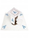 Chalice linen set, linen, Marian embroidery (128H)