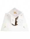 Chalice linen set, linen, cross stitch (131H)