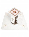 Chalice linen set, linen, cross stitch (132H)