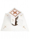 Chalice linen set, linen, cross stitch (132H)