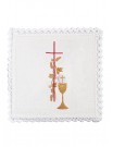 Chalice linen set, linen, cross embroidery + chalice (133H)
