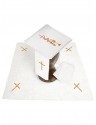 Chalice linen set, linen, cross embroidery + chalice (133H)