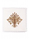 Chalice linen set, linen, IHS embroidery (134H)