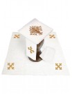 Chalice linen set, linen, IHS embroidery (134H)