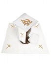 Chalice linen set, linen, Alpha and Omega embroidery (135H)