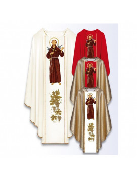 Casulla con la imagen de San Francisco