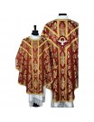 Semi-Gothic chasuble HOLY SPIRIT + stole, burse, maniple, chalice veil (10K)