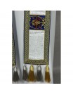 Semi-Gothic chasuble + stole, burse, maniple, chalice veil - jacquard fabric (16K)