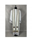 Semi-Gothic chasuble + stole, burse, maniple, chalice veil - jacquard fabric (16K)