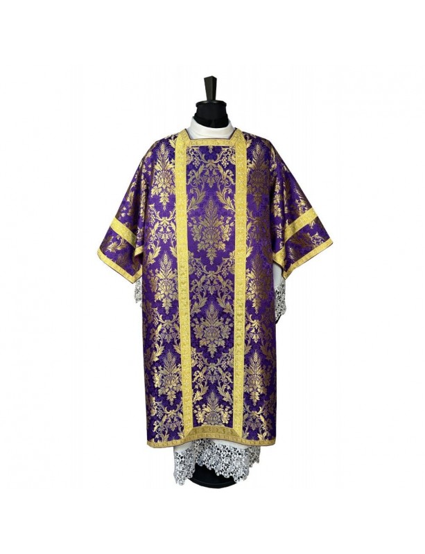 Römische Dalmatik violett + Diakonstola und Manipel (20K)