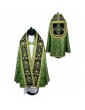 Green Roman cope with stole (26K)