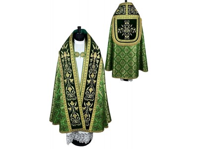 Zelený rímsky pluviál so štólu (26K)