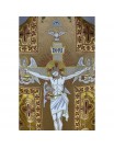 Roman chasuble + stole, maniple, burse and chalice veil (27K)
