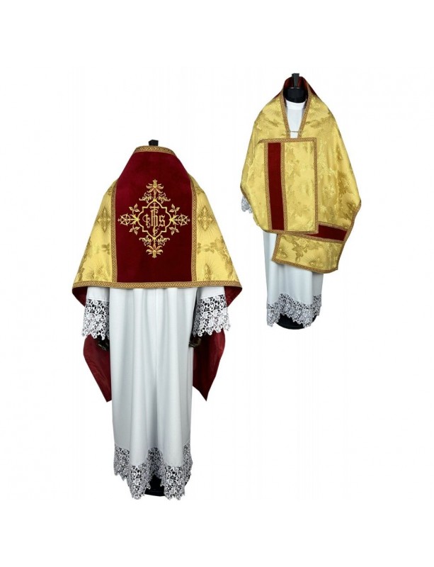 Liturgical veil, gold, jacquard fabric (28K)