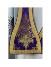 Roman purple chasuble + stole, maniple, burse and chalice veil (30K)