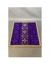 Roman purple chasuble + Stole, Maniple, Burse and Chalice Cover (31K)