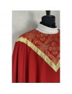 Semi-Gothic red chasuble + stole (35K)
