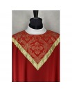 Semi-Gothic red chasuble + stole (35K)