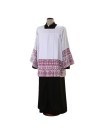 Cotton priest surplice with guipure and canonical lining (14)