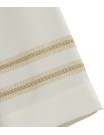 Priest surplice, ecru, machine-made, gold hem (15)