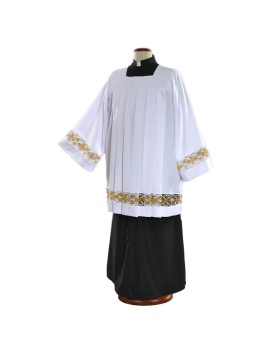 Priest surplice, white with cotton insert (17)