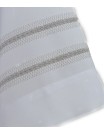 Priest surplice, white with machine-stitched, ash-gray hem (18)