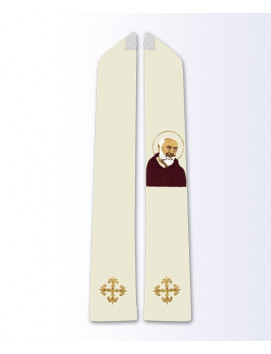 Étole avec l'image de Padre Pio