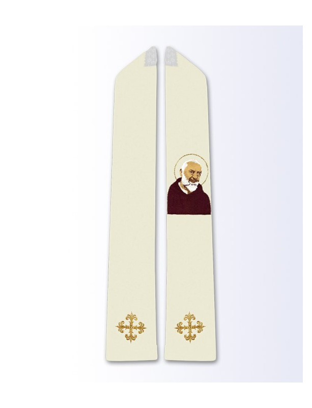 Estola con la imagen del Padre Pío