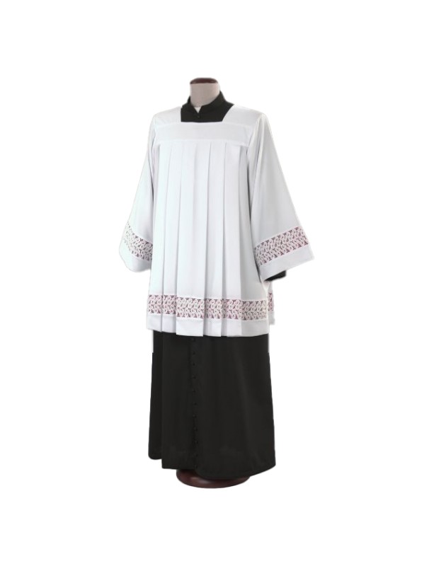 Priest surplice with cotton insert and canonical lining (20)