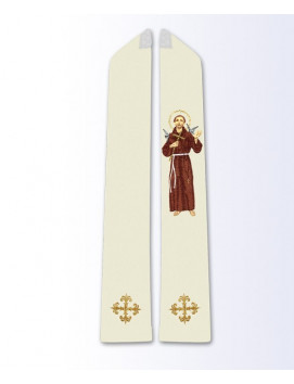 Stola mit dem Bild des Heiligen Franziskus