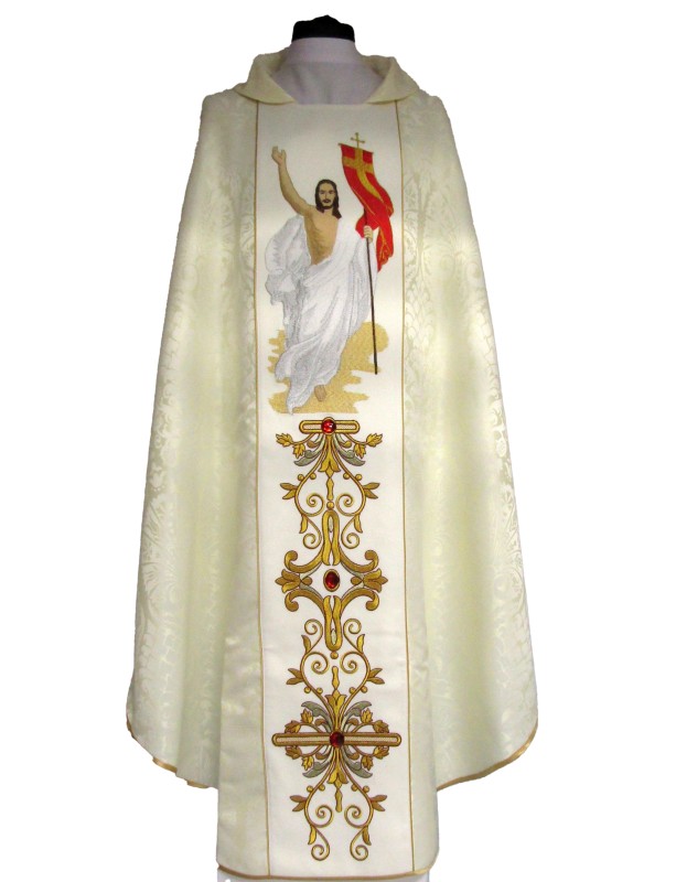 Vyšívané paschálne rúcho - Vzkriesený Kristus (T1)