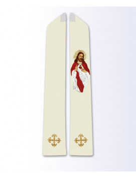 Stola mit dem Bild des Herzens Jesu